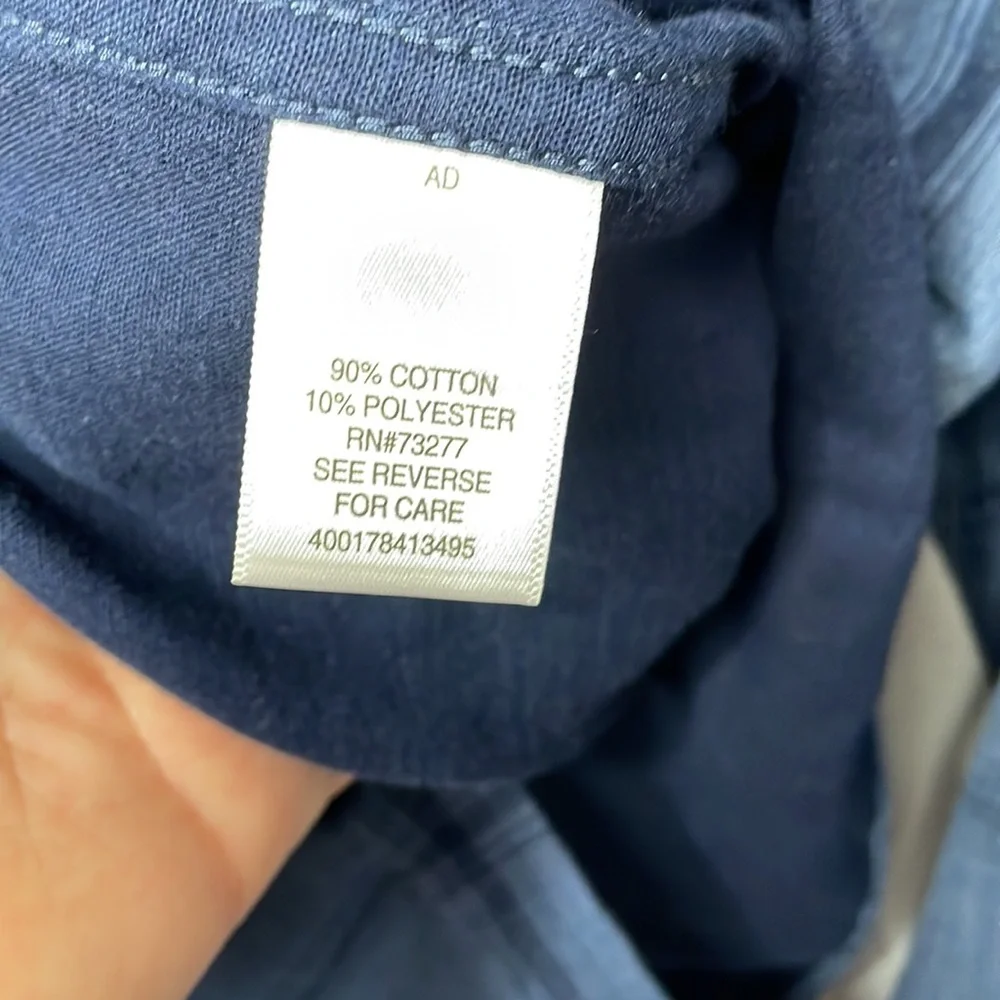 NWT M Mens Sonoma‎ Button Down Shirt Blue Plaid